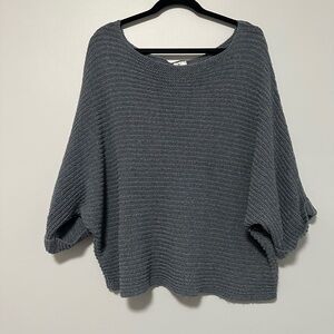 Sadie & Sage Charcoal Off-the-Shoulder Sweater
